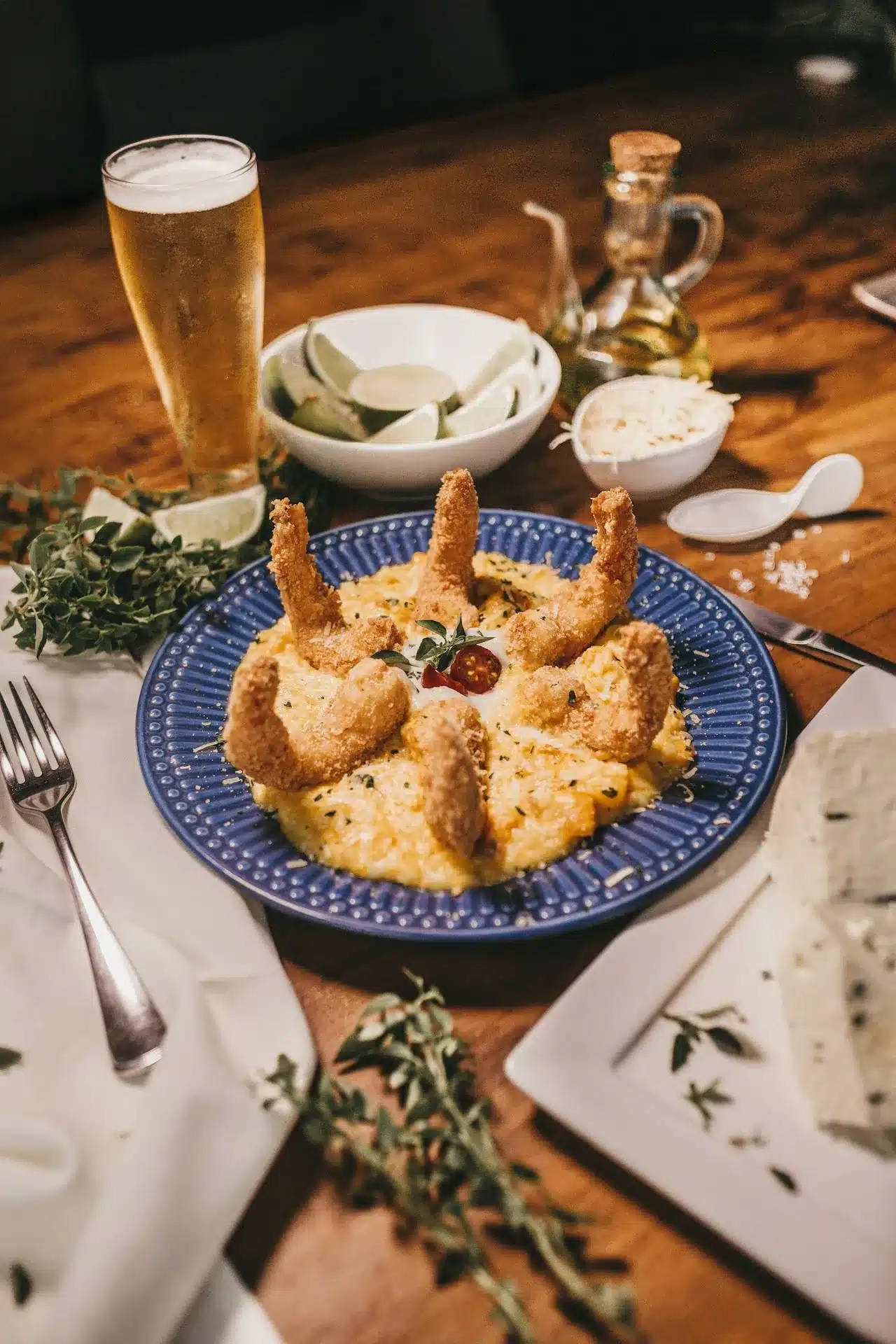 Risoto Cremoso de Limão Siciliano e Camarões